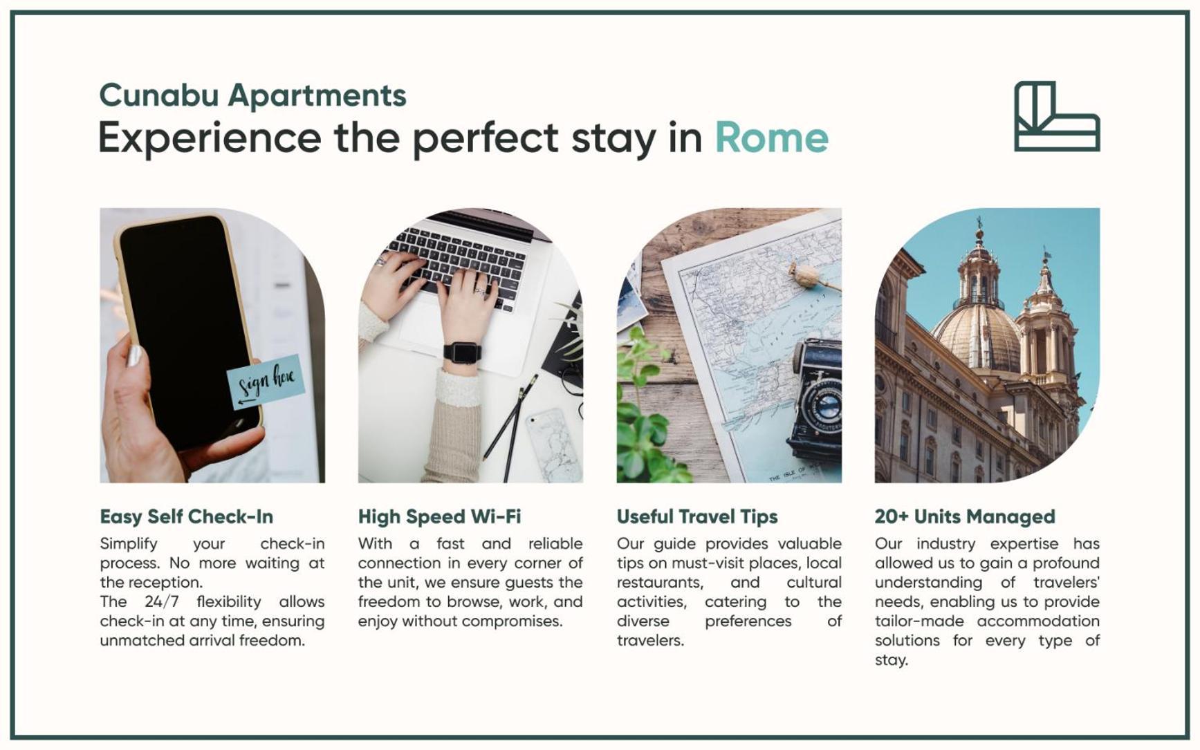 Cunabu Apartments 罗马 外观 照片